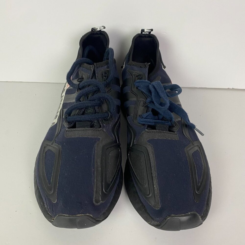 Adidas ZX 2K Boost Bold Logo Graphic Shoes Men's 10.5 Black Originals Sneakers - Picture 5 of 13